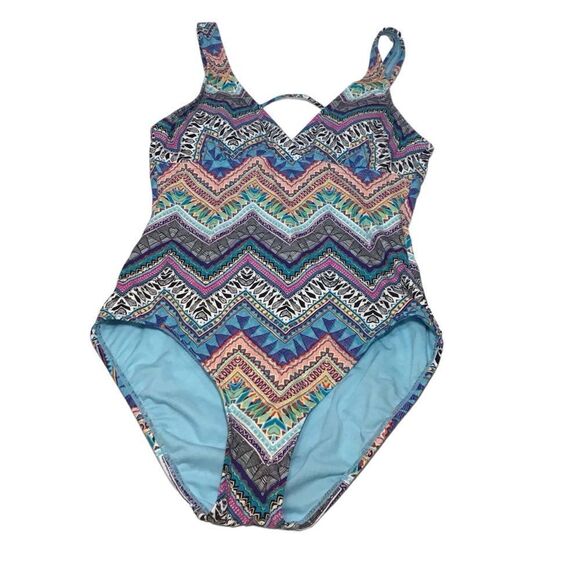 Liz Claiborne One Piece Cutout Swimsuit Size 6 - Picture 12 of 12